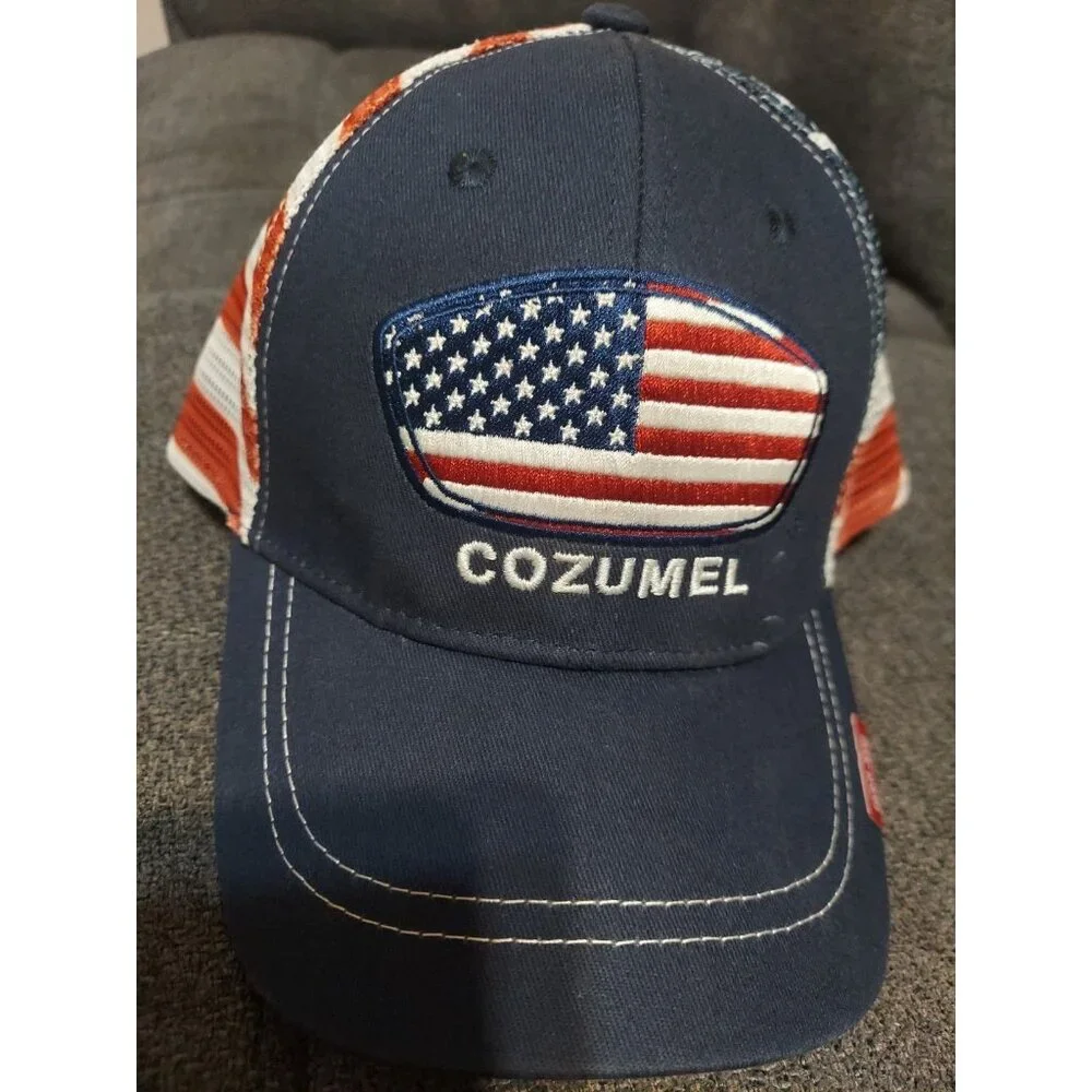 Ron Jon Surf Shop Mesh Trucker Snapback Hat Cap USA Outdoors Men Women 4th‎ July